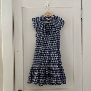 Veronica Beard ikat plaid mini dress